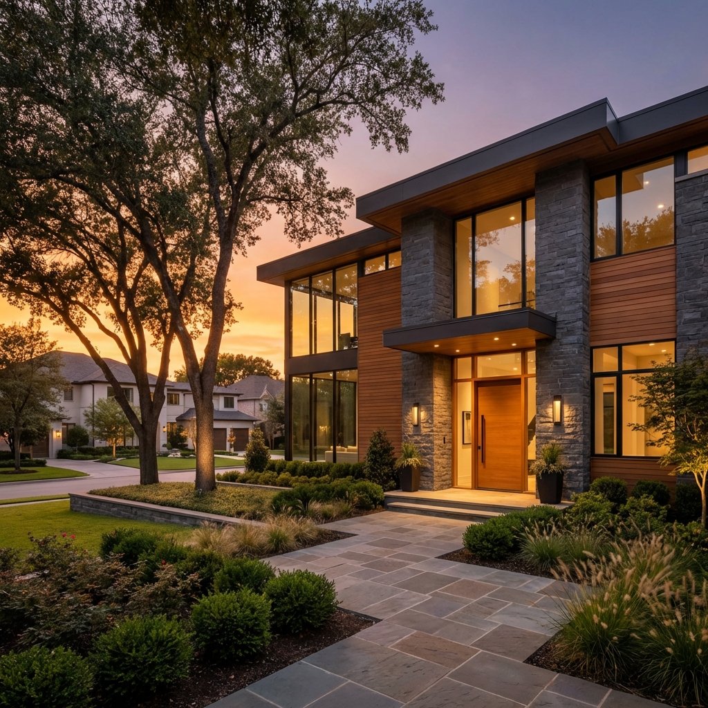 Luxury custom home exterior